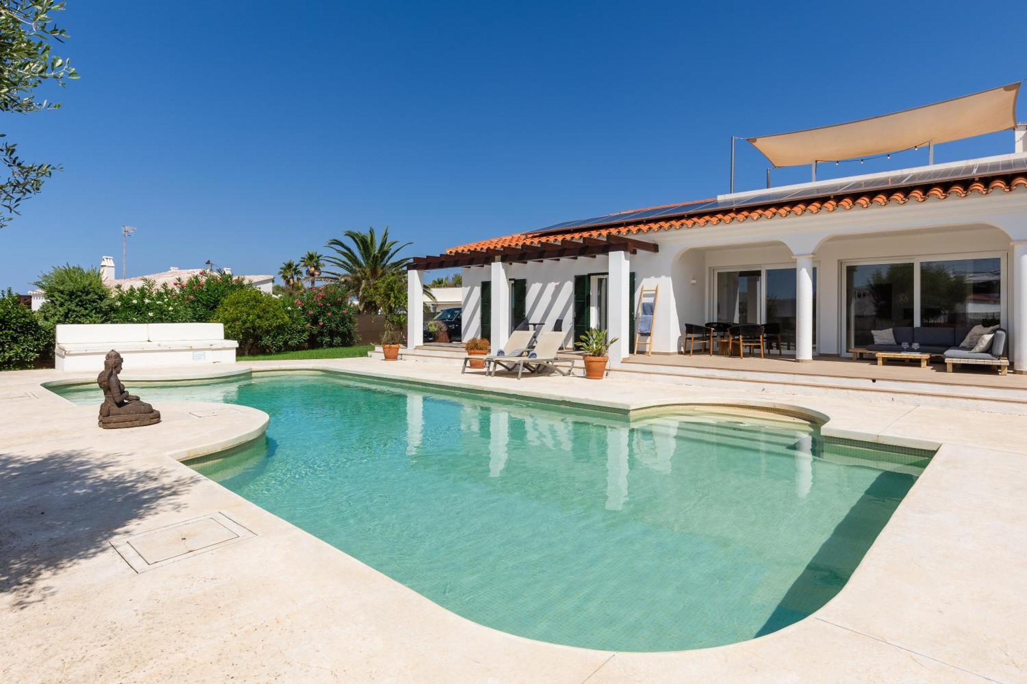 Villa Maravilla With Heatable Pool Rooftopbar With Sea Views And Range Rover Binibeca Kültér fotó