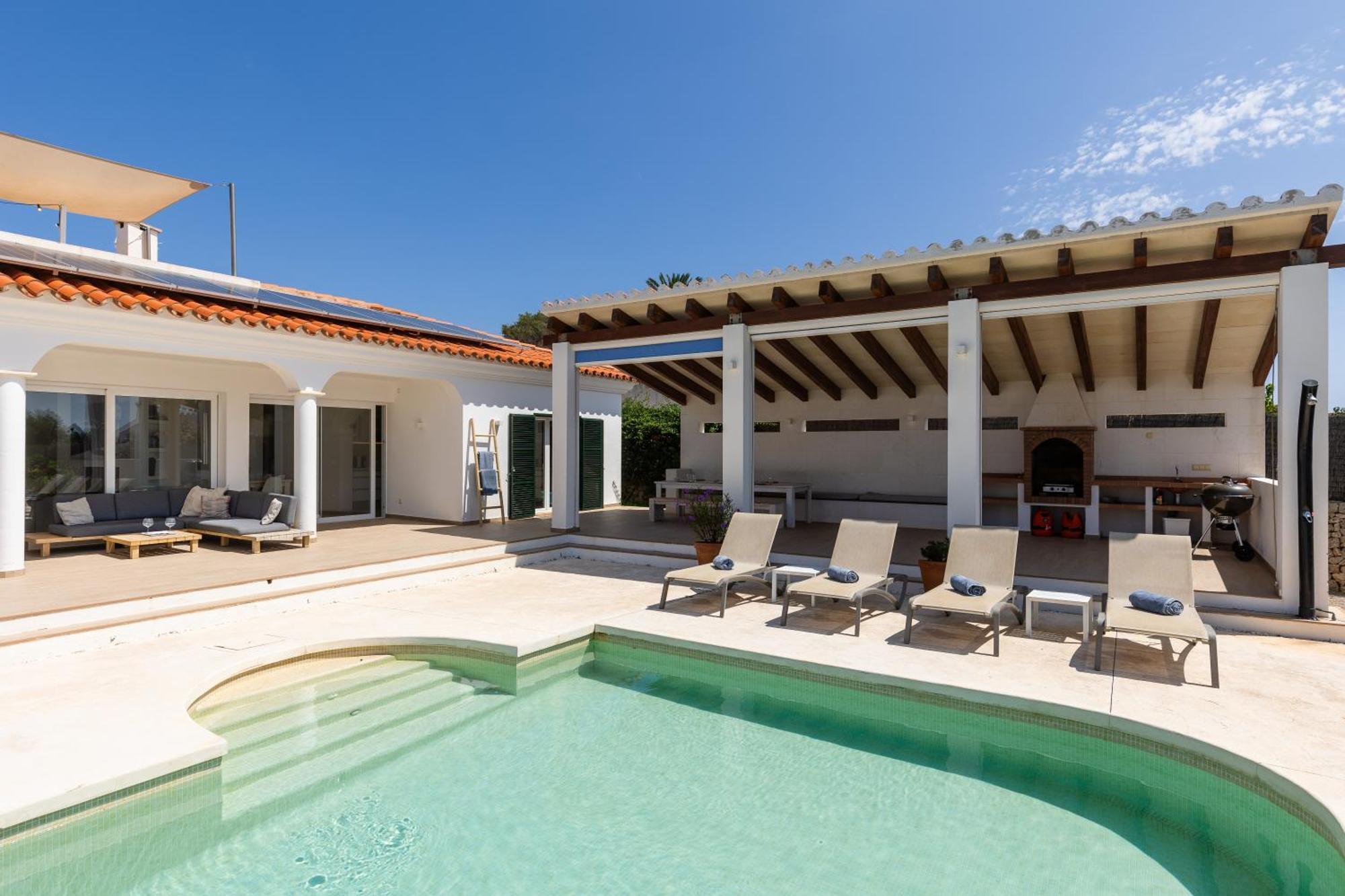 Villa Maravilla With Heatable Pool Rooftopbar With Sea Views And Range Rover Binibeca Kültér fotó