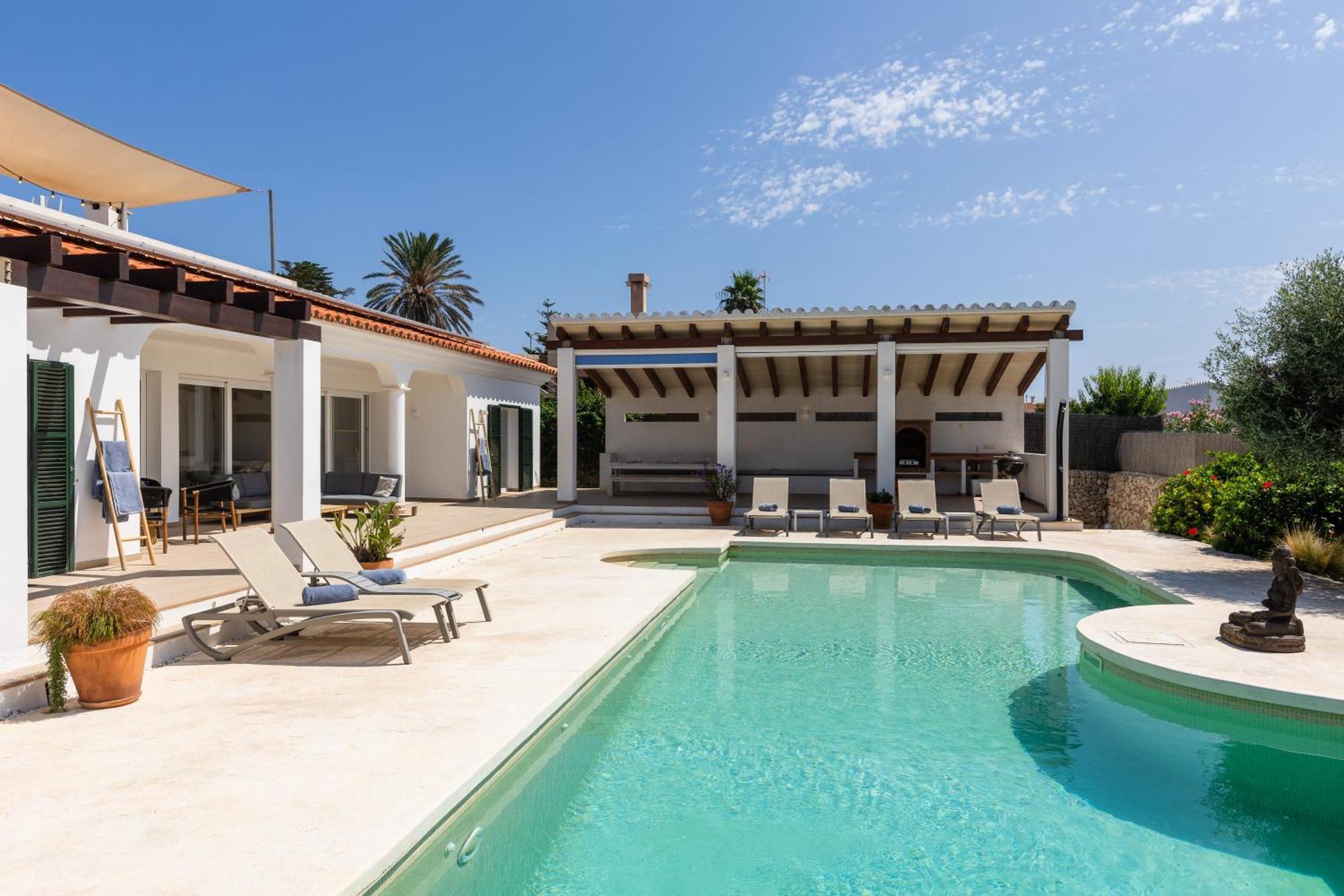 Villa Maravilla With Heatable Pool Rooftopbar With Sea Views And Range Rover Binibeca Kültér fotó